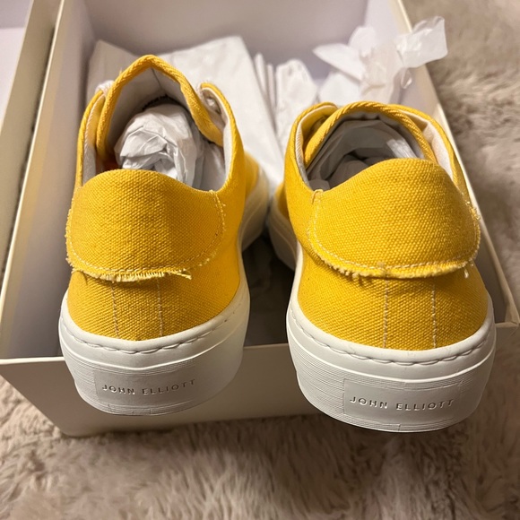 NWT $645 John ElliottMen's Yellow Sneakers size 42 - Picture 5 of 13